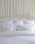 Lucea Sea Island Euro, King and Boudoir shams in white