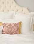 Close-up detail of Lucea Sea Island Sham's with double hemstitch finish in white