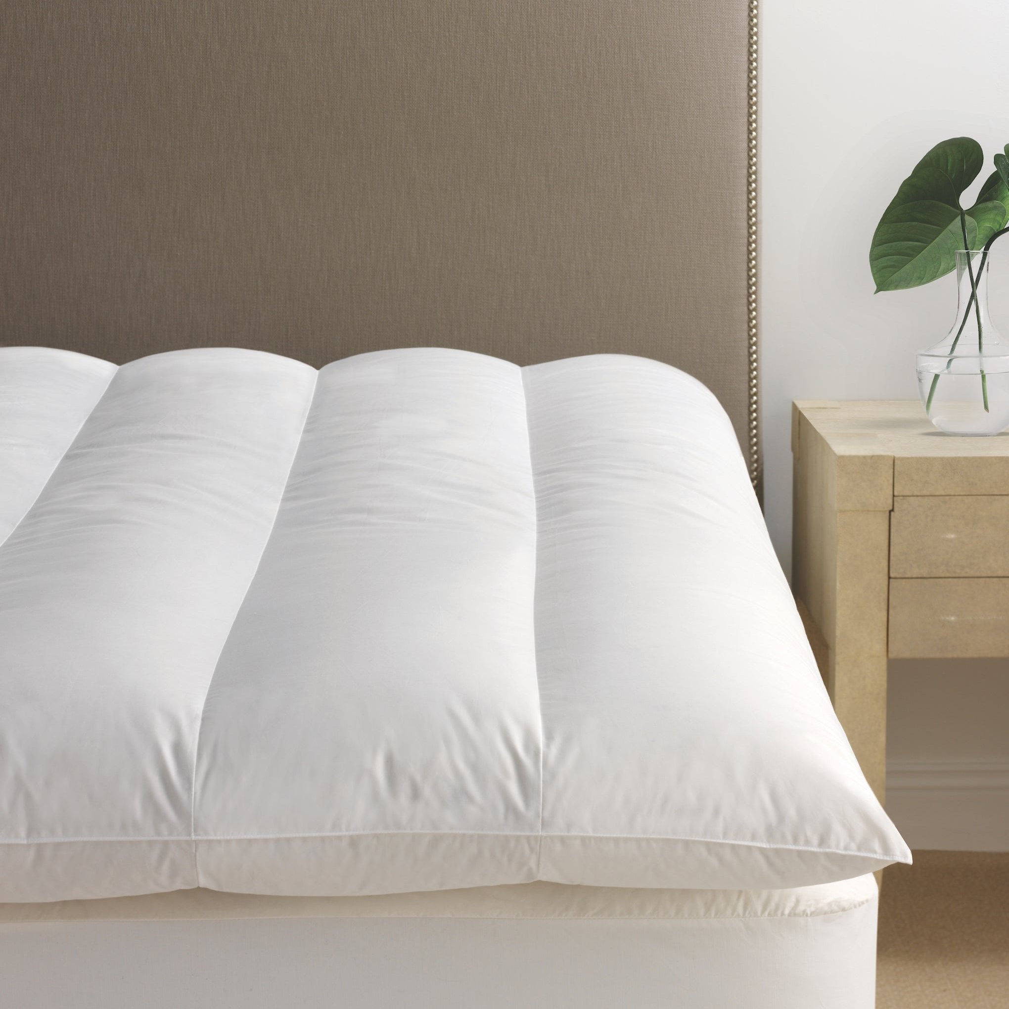 European White Down Featherbed