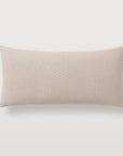 Ravello Lumbar dec pillow in the color linen. Inside our 5/95 feather blend dec insert.