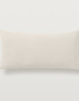 Ravello Lumbar dec pillow in the color pearl. Inside our 5/95 feather blend dec insert.