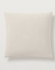 Ravello Euro Sham in Pearl with a zipper closure and knife edge detail