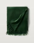 Carlotta cashmere throw in the color forest,