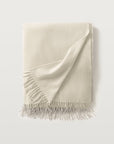 Carlotta cashmere throw in the color
snow,