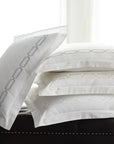 arezzo embroidered standard shams showing the chain embroidery detail in all available color ways