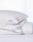 scandia home copenhagen comforter and pillow filled with european white down on bed