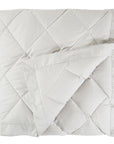 scandia home down blanket in the color shadow, folded