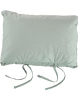 scandia home down travel attache covered in a sateen cotton in color heath, the perfect travel companion,