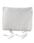 scandia home down travel attache covered in a sateen cotton in color shadow, the perfect travel companion, 