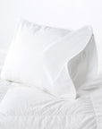 detail shot of the pillowcase with zipper closurer