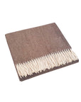 scandia home jaya cashmere throw folded in the color brown