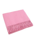 scandia home jaya cashmere throw folded in the color petal