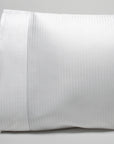 savoia sateen pillowcases have a 4 inch hemstitch finish and offered in three color ways-white, ivory and shadow