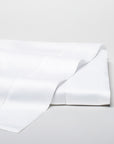 300 thread count egyptian cotton stresa sateen flat sheet with a hemstitch finish