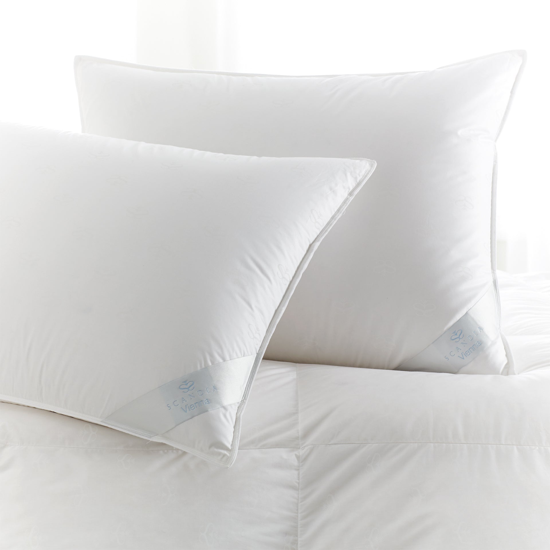 Soft White Vienna Throw Pillow-12 x 24