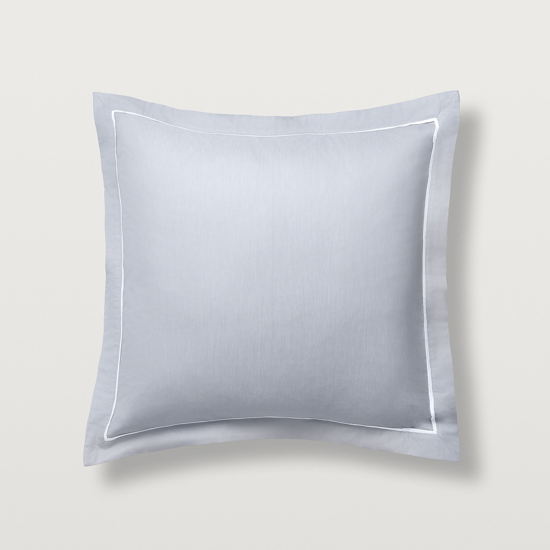 Alistair Euro sateen pillow sham in the color cielo , #color_cielo