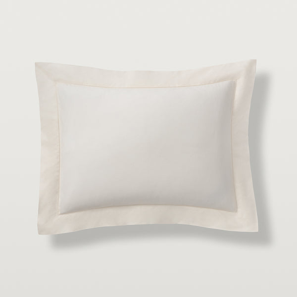 アンティーク雑貨 Edwardian Pillow Sham Alesandra_Sheeting_Sham_Std_Iv