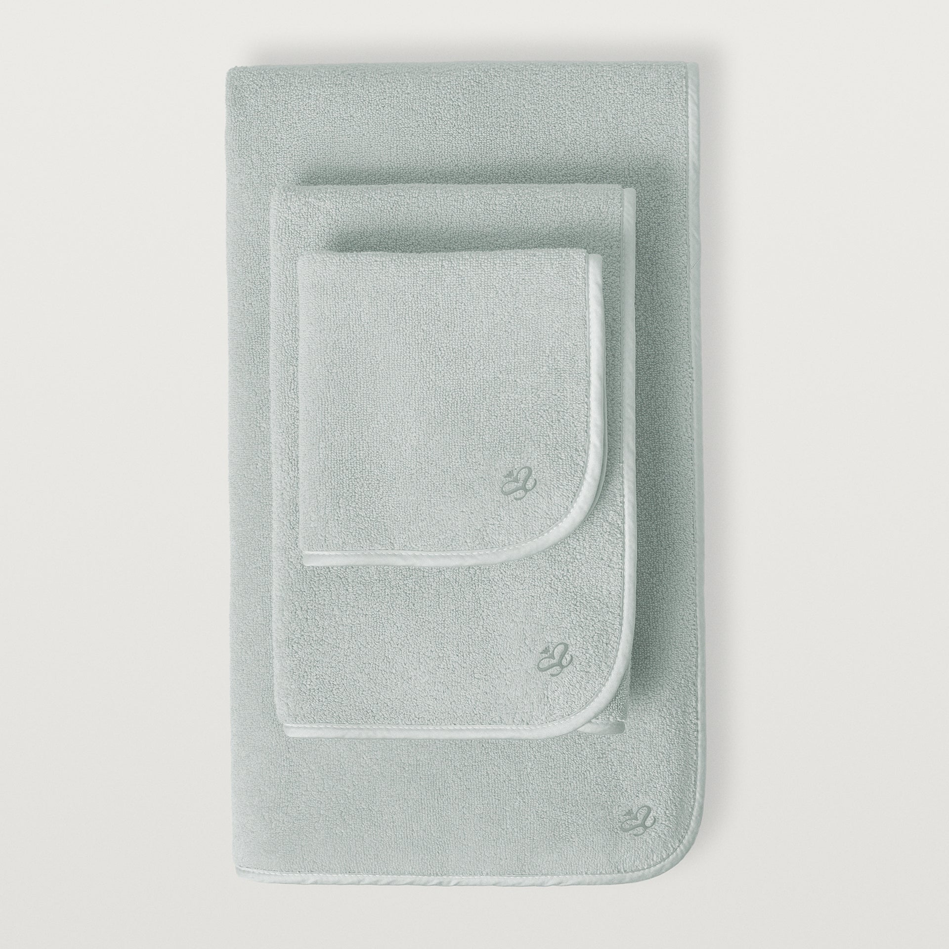 Delfine hand, wash, and bath towel in the color saltwater #color_saltwater