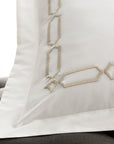 arezzo chain embroidery detail in the color sand & ivory, #color_sand & ivory