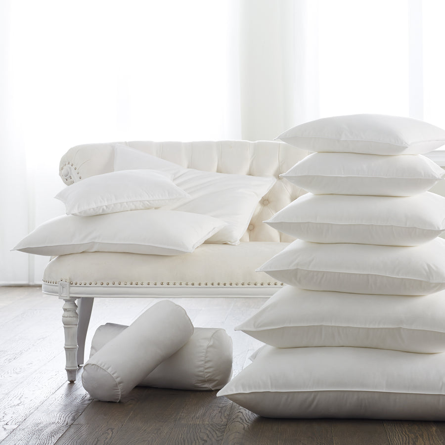  Bergen decorator insert pillow is filled with Scandia Supra-cluster©—a hypoallergenic microfiber and available in 8 sizes