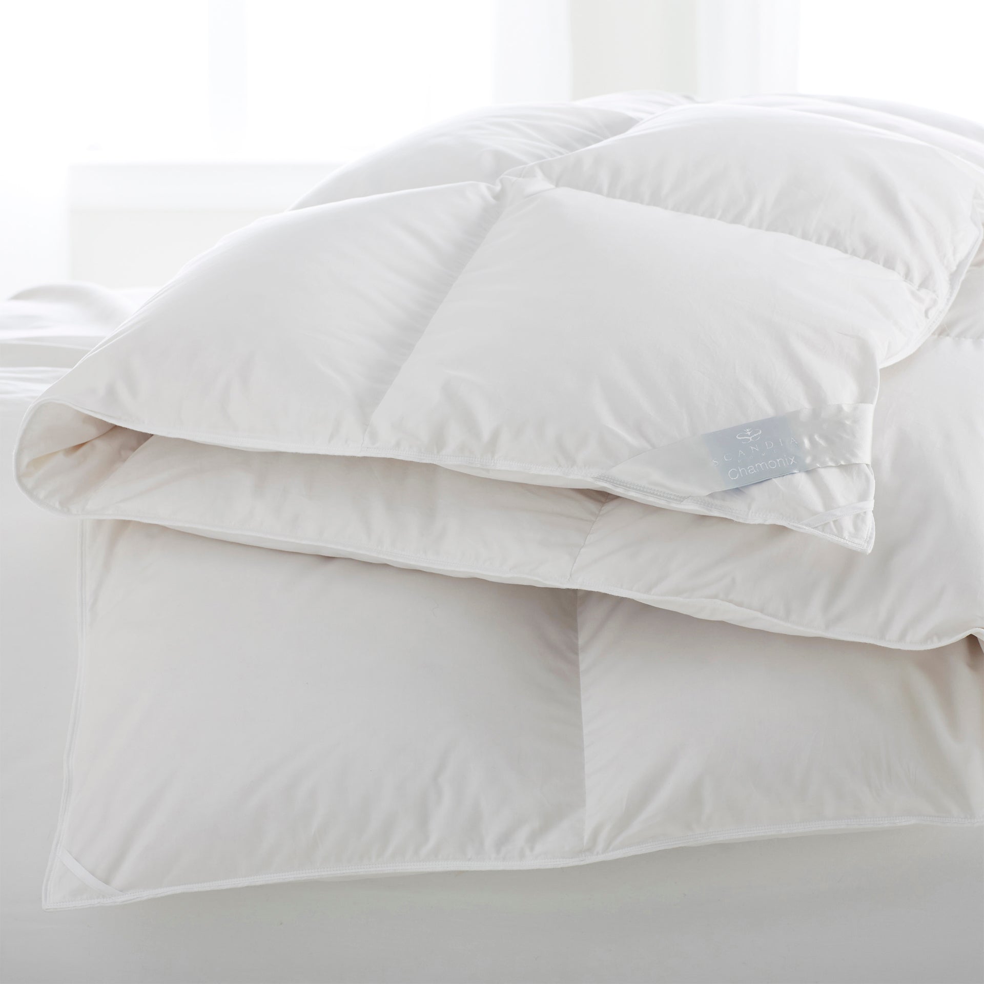 scandia home chamonix comforter filled with siberian white goose down
