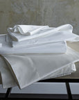 Fitted sheet offered in two classic colors-white and ivory. 