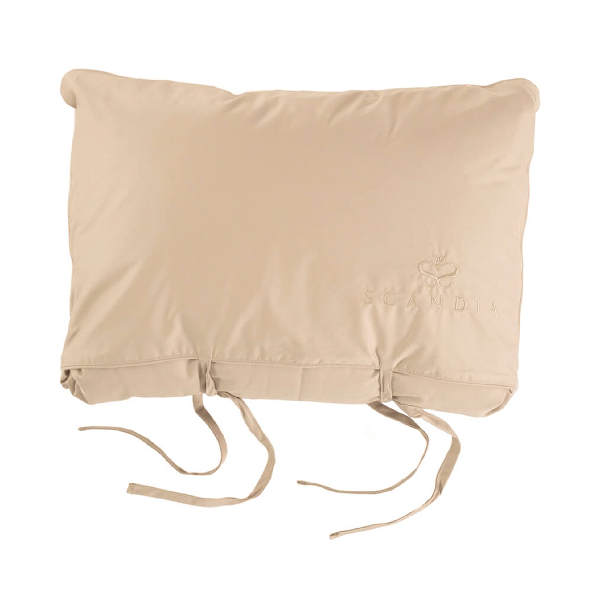 scandia home down travel attache covered in a sateen cotton in color cafe the perfect travel companion, 