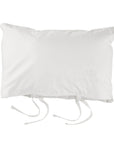 scandia home down travel attache covered in a sateen cotton in color white, the perfect travel companion, 