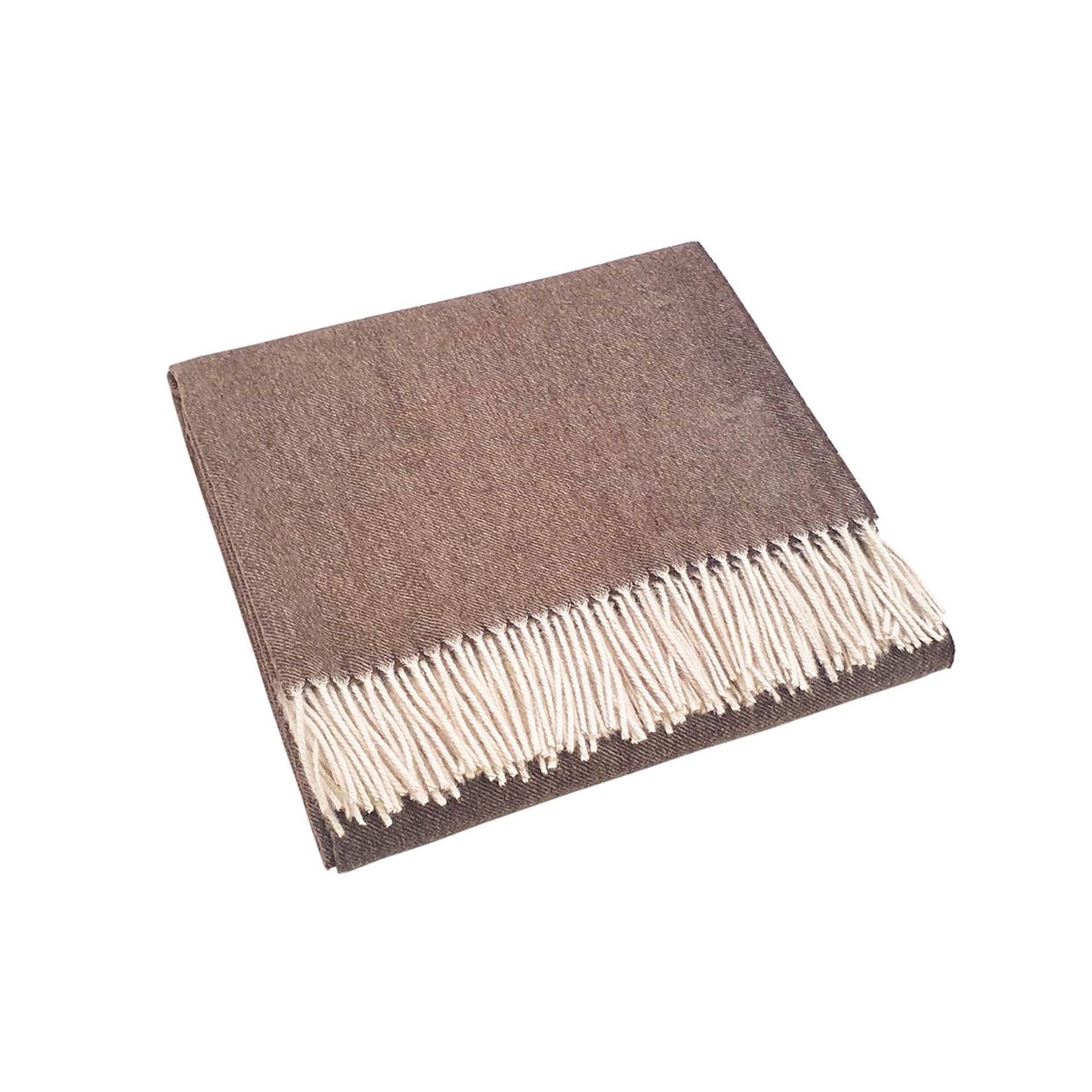 scandia home jaya cashmere throw folded in the color brown