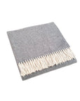 scandia home jaya cashmere throw folded in the color grey