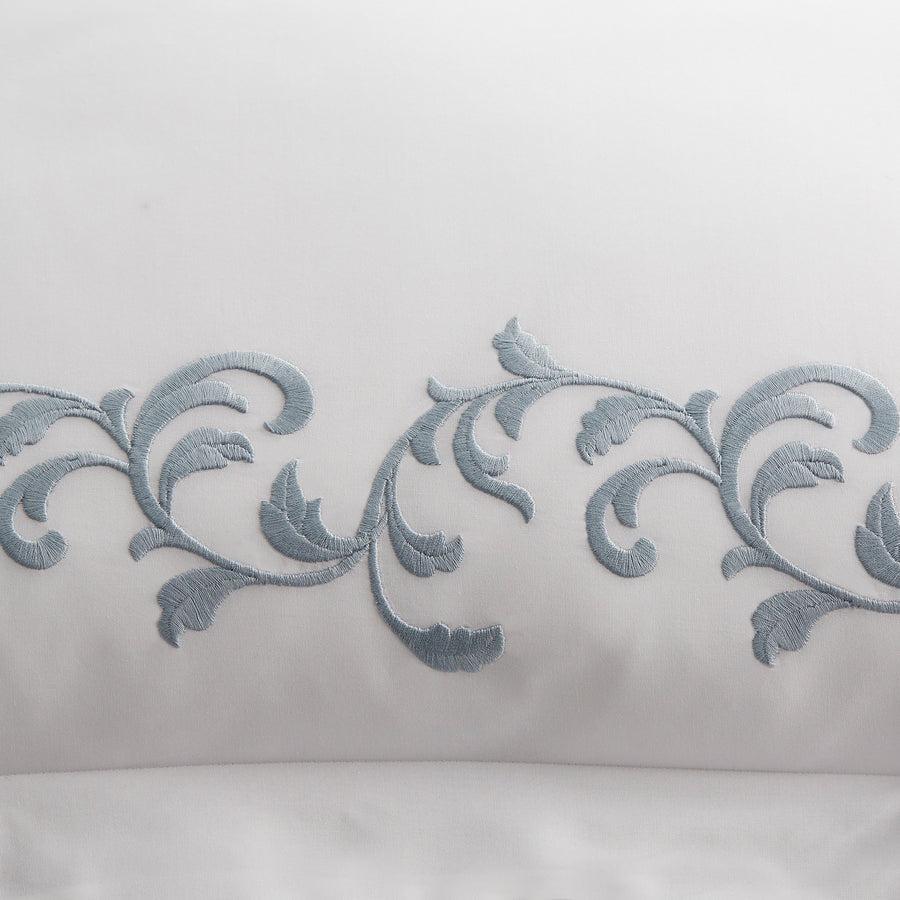 san remo embroidery detail in the color cloud & white, #color_cloud & white