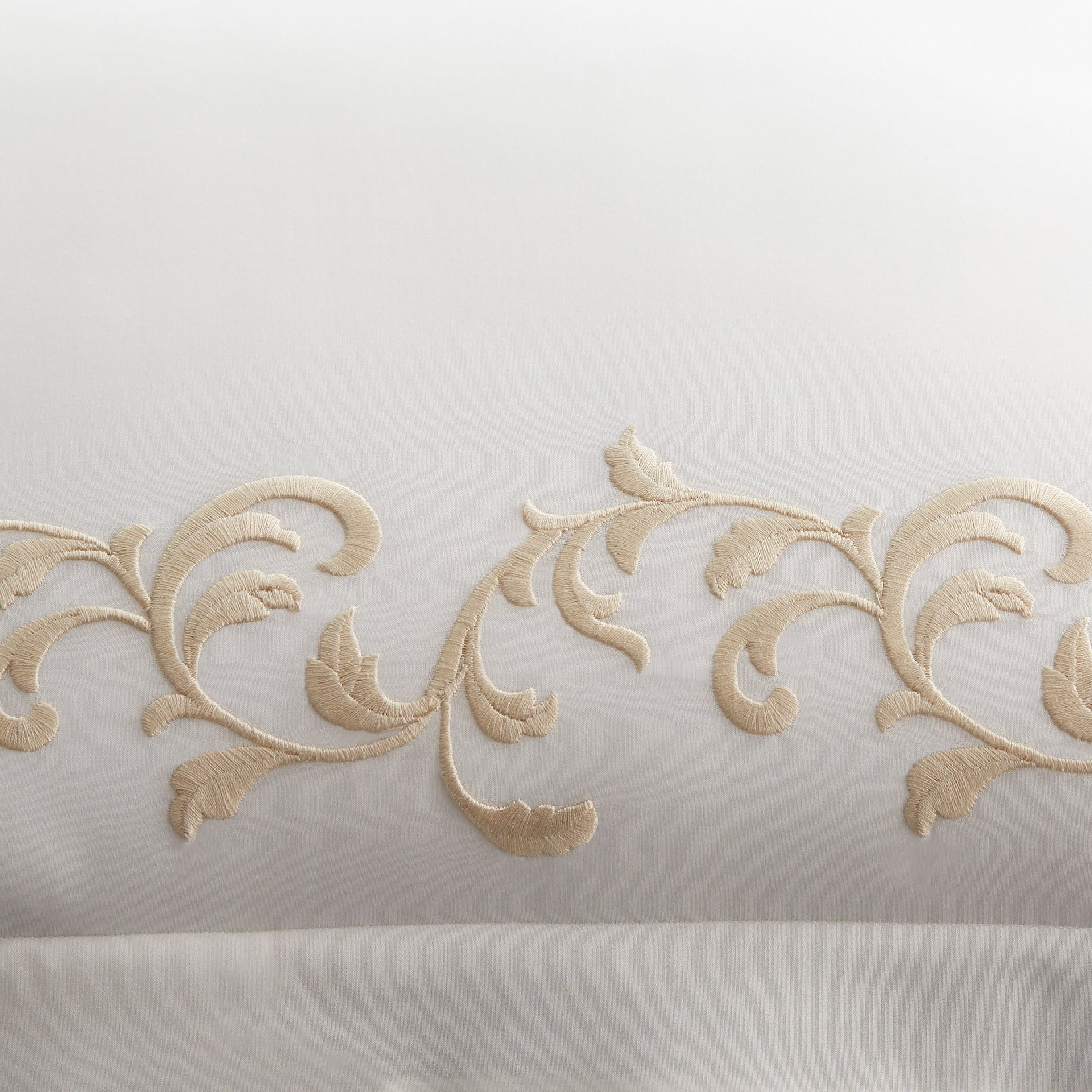 san remo embroidery detail in the color cornsilk &amp; ivory, 