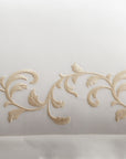 san remo embroidery detail in the color cornsilk & ivory, 