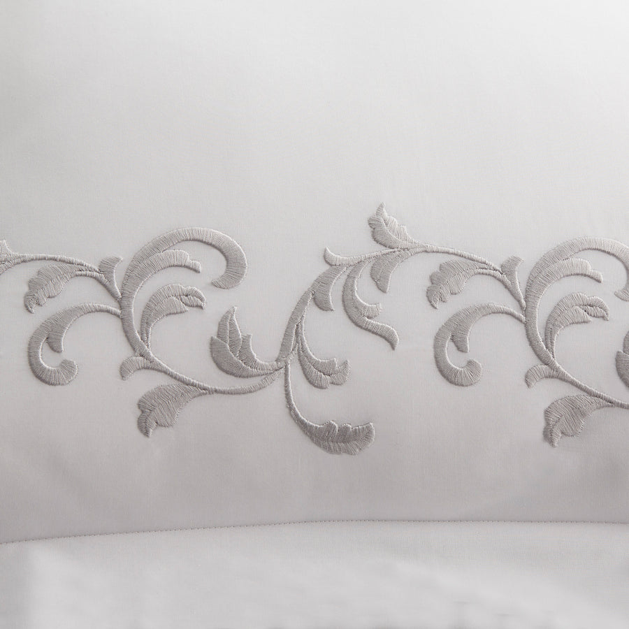 san remo embroidery detail in the color shadow & white, #color_shadow & white