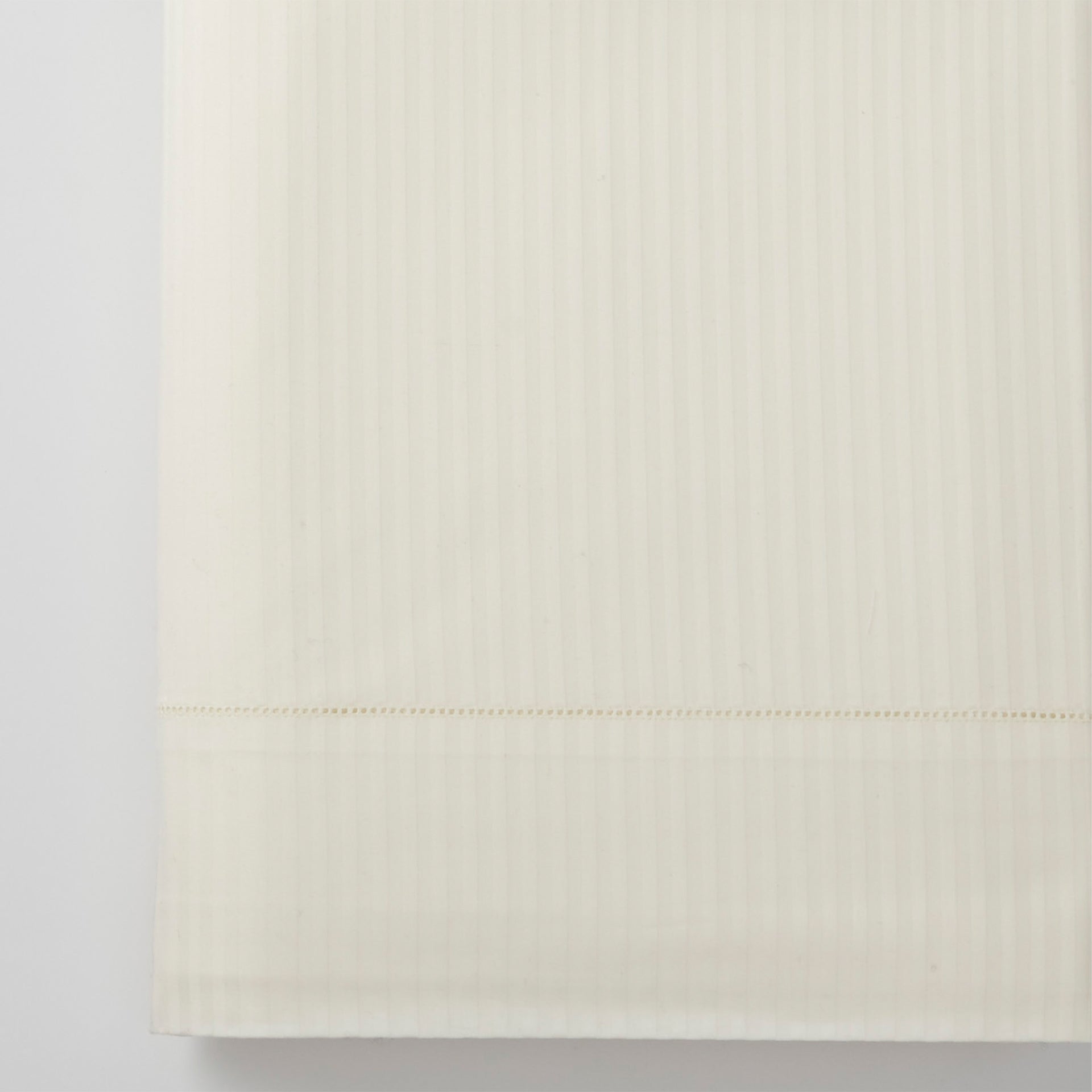 savoia stripe sateen detail in the color ivory, 
