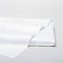 300 thread count egyptian cotton stresa sateen flat sheet with a hemstitch finish